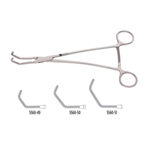 Satinsky Vena Cava Clamp, Debakey Teeth, 10" (25.0 Cm), Jaws 3.2 Cm Long, 8.0 Mm Deep